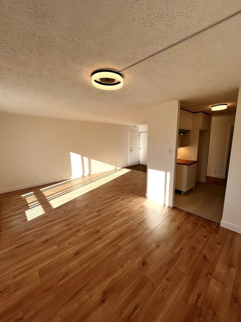 Aire ouverte de logement locatif remise à neuf